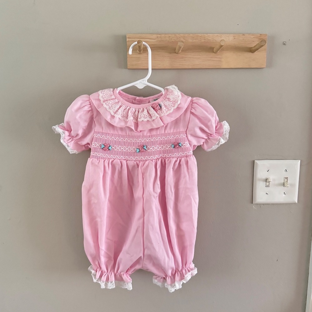 12M tiny tots smocked bubble